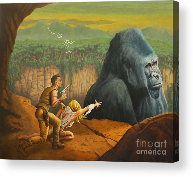 King Kong Acrylic Print featuring the painting Lost Love by Ken Kvamme