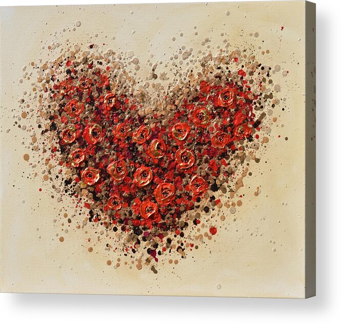 Heart Acrylic Print featuring the painting Love Heart by Amanda Dagg