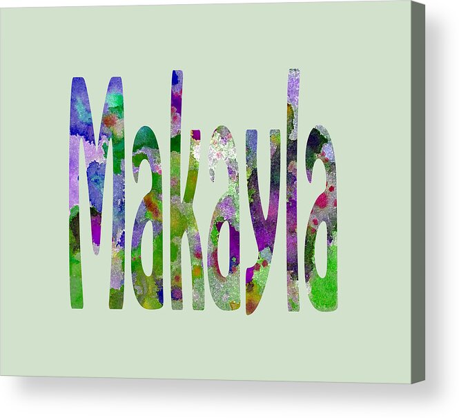 Makayla Acrylic Print featuring the painting Makayla by Corinne Carroll