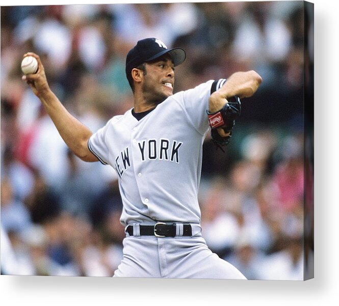 American League Baseball Acrylic Print featuring the photograph Mariano Rivera by Ronald C. Modra/sports Imagery