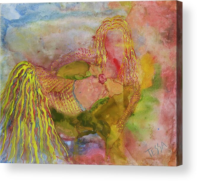 Teresa Click Acrylic Print featuring the painting Enlightened by Tessa Evette