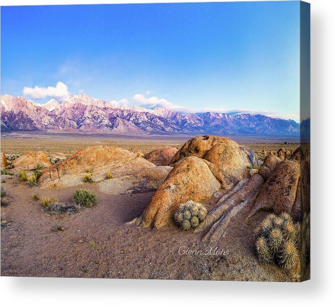 Mt. Whitney Acrylic Print featuring the photograph Mt. Whitney range by GLENN Mohs