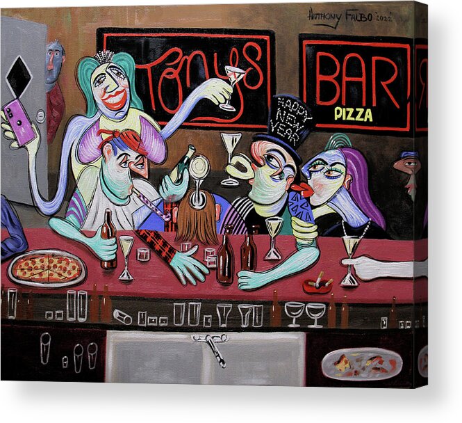 New Years Acrylic Print featuring the painting My New Year Resolution by Anthony Falbo