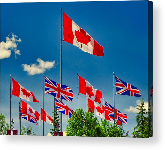 Flags Acrylic Print featuring the photograph Oh Canada by Phil And Karen Rispin