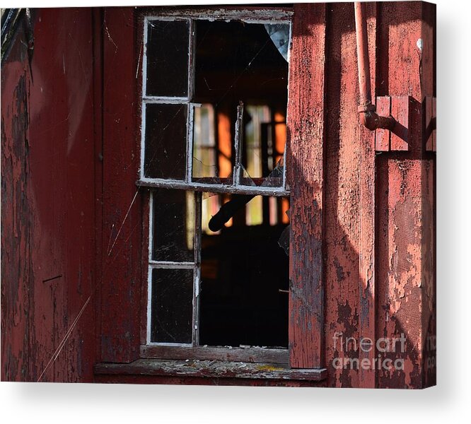 Old Mill Acrylic Print featuring the photograph Old Maine Casket Mill by Steve Brown