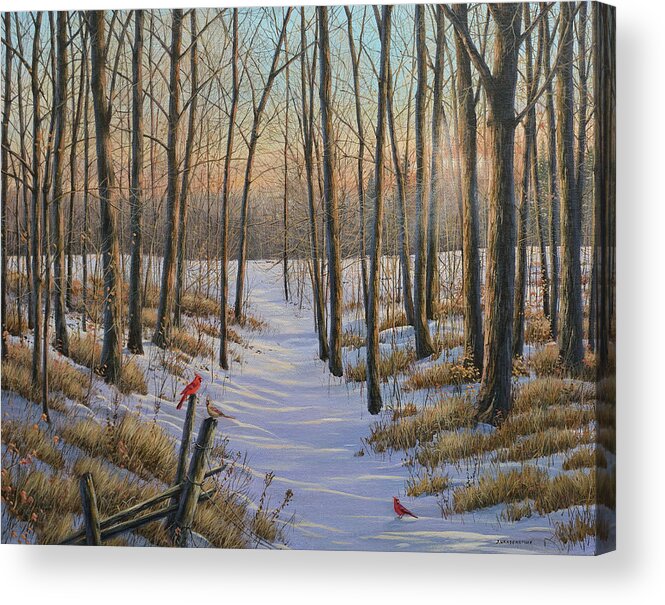 Canadian Acrylic Print featuring the painting On A Path of Light by Jake Vandenbrink