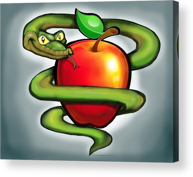 Serpent Acrylic Print featuring the digital art Original Sin by Kevin Middleton