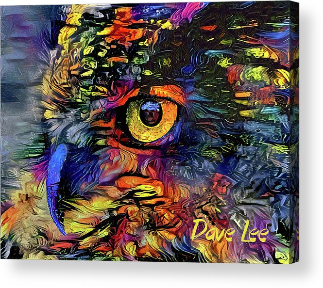 Owl Acrylic Print featuring the digital art OWL Be Seeing You by Dave Lee