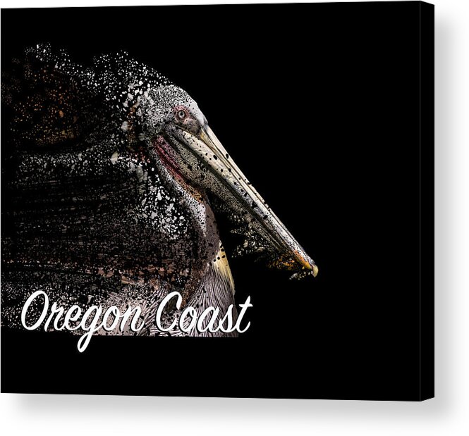  Acrylic Print featuring the digital art Pelican Coast by Bill Posner