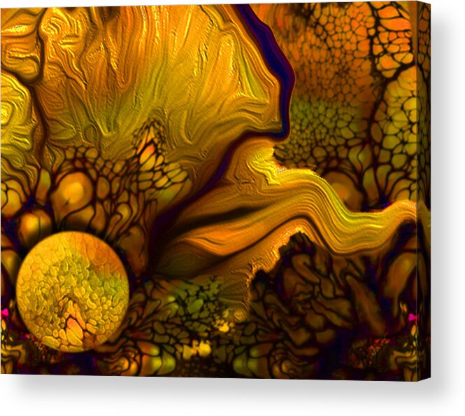 Pollens Summer Glow Acrylic Print featuring the digital art Pollens Summer Glow 1 by Aldane Wynter