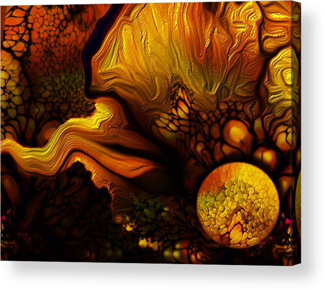Pollens Summer Glow Acrylic Print featuring the digital art Pollens Summer Glow 4 by Aldane Wynter