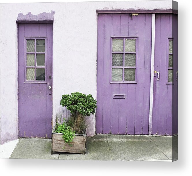 Purple Acrylic Print featuring the photograph Purple House by Lupen Grainne