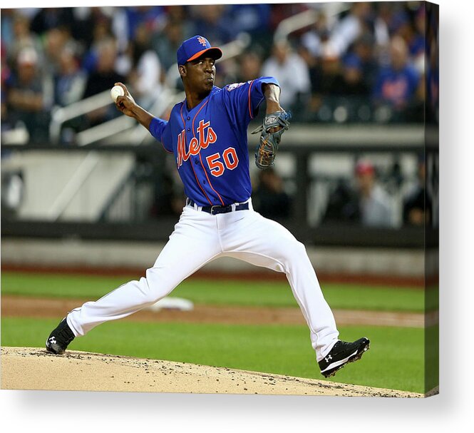 Second Inning Acrylic Print featuring the photograph Rafael Montero by Elsa