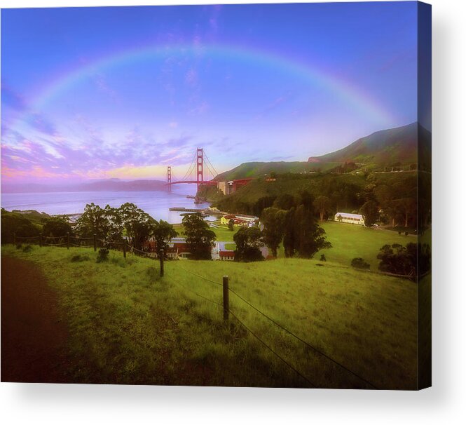  Acrylic Print featuring the photograph Rainbow by Louis Raphael
