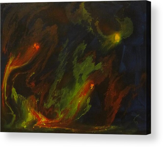Astronomy Acrylic Print featuring the painting Remnant by Lorraine Centrella