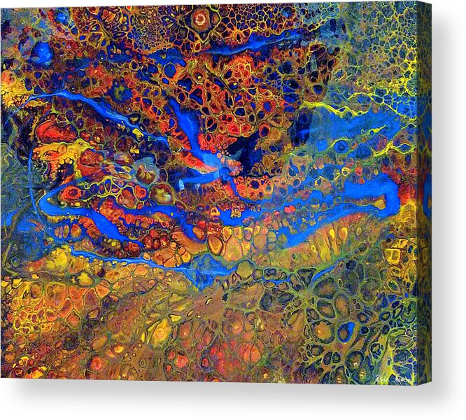  Acrylic Print featuring the painting River Run by Rein Nomm