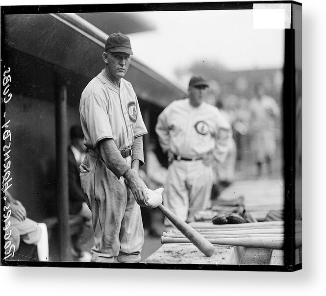 People Acrylic Print featuring the photograph Rogers Hornsby by Chicago History Museum