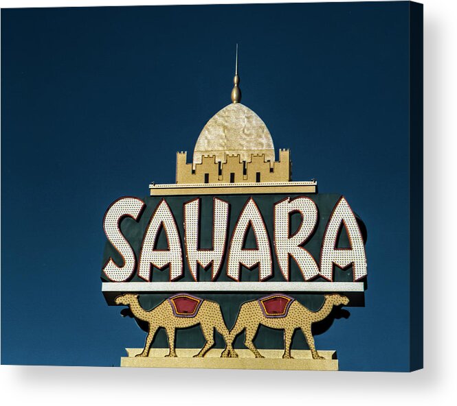Film Acrylic Print featuring the photograph Sahara Hotel 35 mm Film 2005 by Matthew Bamberg