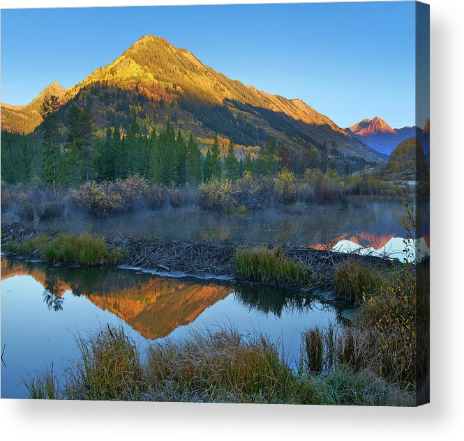 Tim Fitzharris Acrylic Print featuring the photograph Schuylkill Mountains Slate River near Crested Butte, Colorado by Tim Fitzharris
