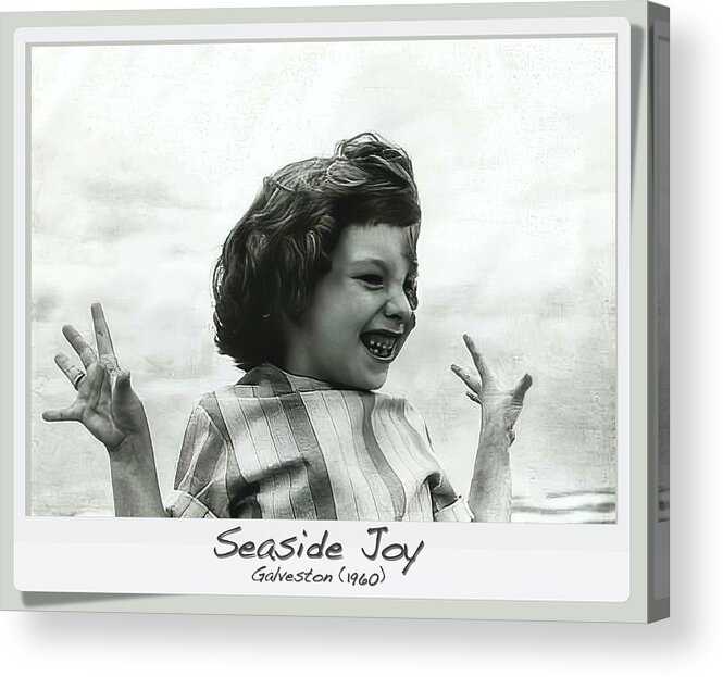 Joy Acrylic Print featuring the photograph Seaside Joy by Judy Kennedy