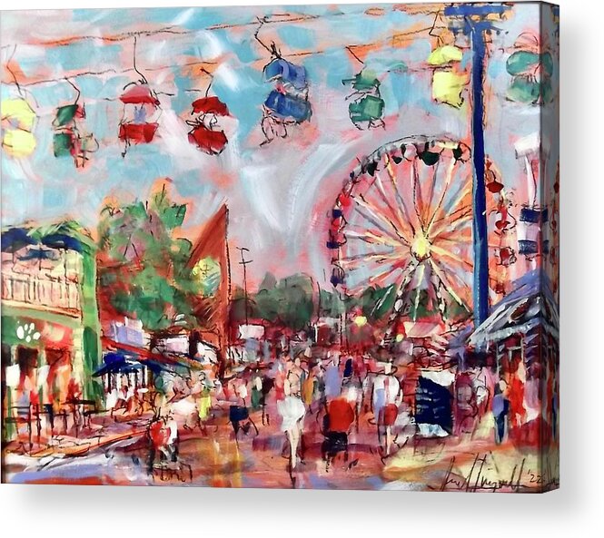 Painting Acrylic Print featuring the painting Second Street by Les Leffingwell