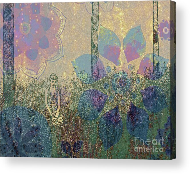 Sharaabel Acrylic Print featuring the photograph Serenity in the Mod Forest by Shara Abel