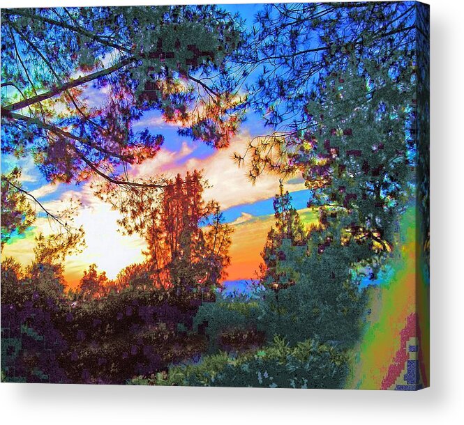 Sky Acrylic Print featuring the photograph Sky Setting Sun by Andrew Lawrence