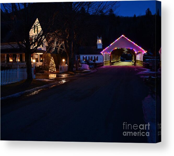Village Acrylic Print featuring the photograph Stark Village by Steve Brown