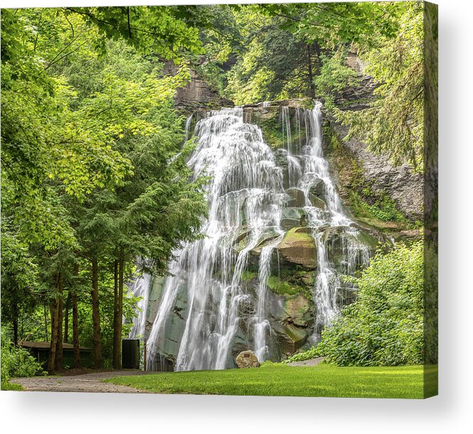 Waterfalls Acrylic Print featuring the photograph Summer Falls by Rod Best
