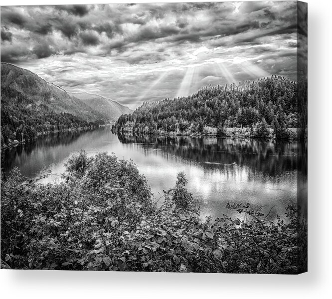 2018 Acrylic Print featuring the photograph Sunbeams on the Gorge by Gerri Bigler