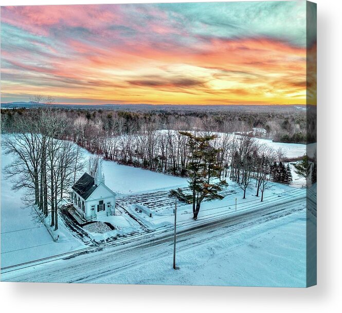  Acrylic Print featuring the photograph Sunrise on Salmon Falls Road by John Gisis