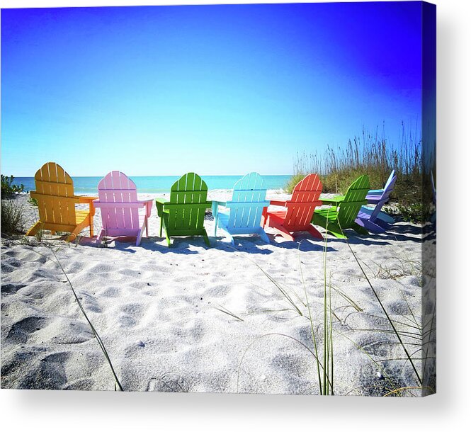 Florida Acrylic Print featuring the photograph Surroundings - Rainbow Beach I by Chris Andruskiewicz