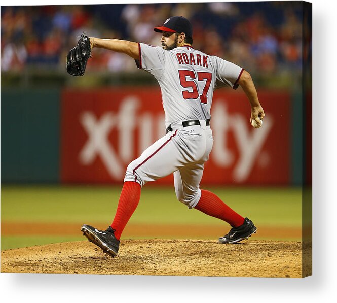 People Acrylic Print featuring the photograph Tanner Roark by Rich Schultz