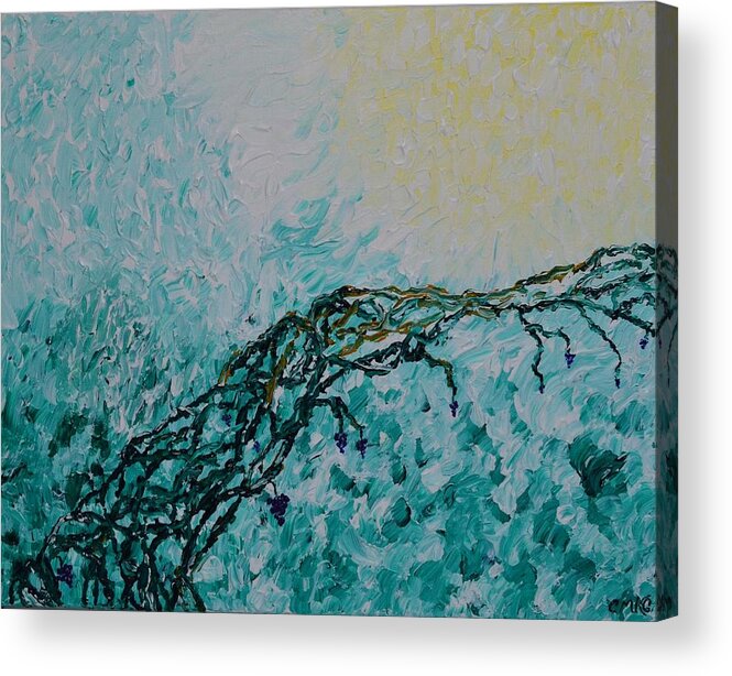  Acrylic Print featuring the painting The Abstract Vineyard by Christina Knight