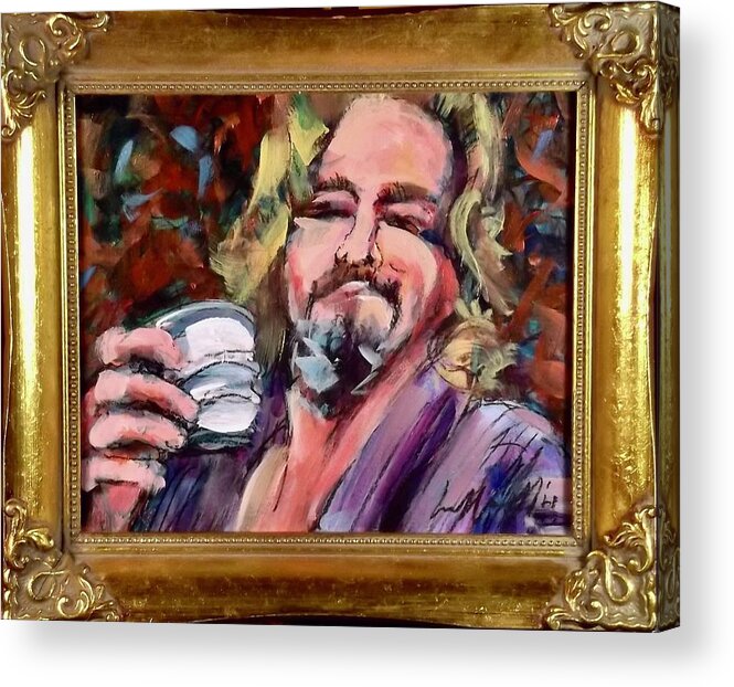 Painting Acrylic Print featuring the painting The Dude by Les Leffingwell