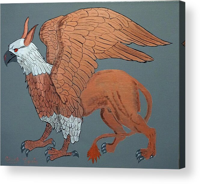 The Griffin Acrylic Print by Charles Francis - Pixels
