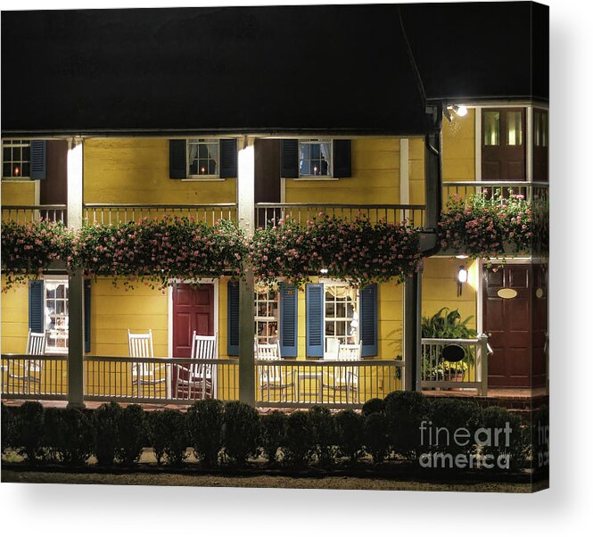 Architecture Acrylic Print featuring the photograph The Inn At Little Washington by Lois Bryan