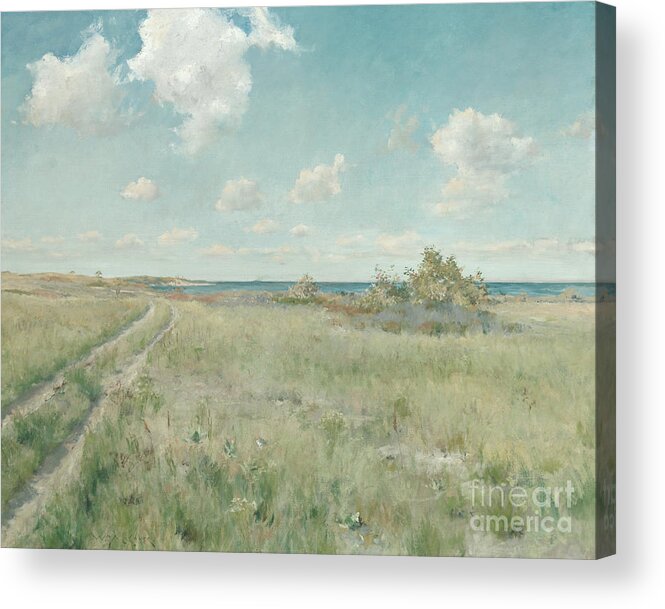 The Old Road To The Sea Acrylic Print featuring the painting The Old Road to the Sea, circa 1893 by William Merritt Chase