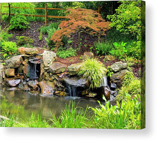 People Acrylic Print featuring the photograph The UNC Botanical Garden by M Three Photos