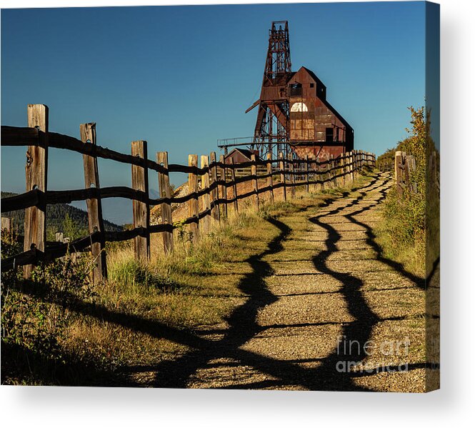Landscape Acrylic Print featuring the photograph Trail to the Mine by Seth Betterly