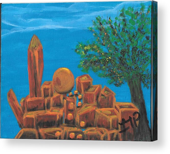 Gift Acrylic Print featuring the painting Treasure by Esoteric Gardens KN