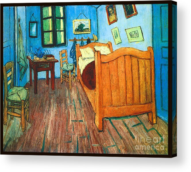 Van Gogh Acrylic Print featuring the painting Van Goghs Bedroom 1888 by Vincent van Gogh