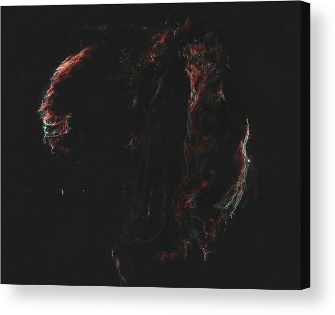 Nebula Acrylic Print featuring the photograph Veil Nebula Complex starless by Brian Weber