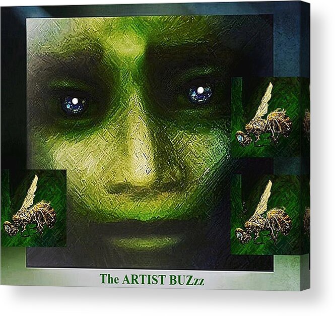 Bee Acrylic Print featuring the mixed media When Bees Die. . . by Hartmut Jager
