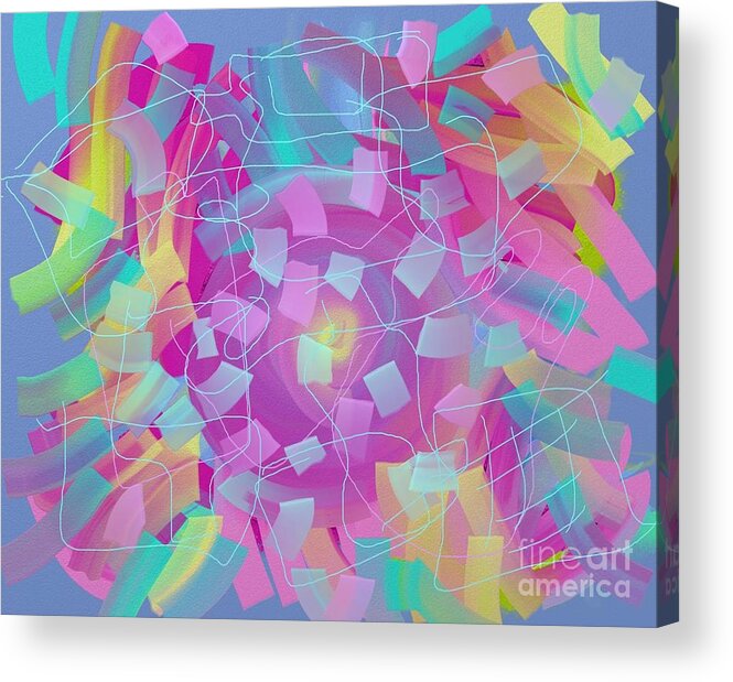 Whirl Acrylic Print featuring the digital art Whirl by Chani Demuijlder