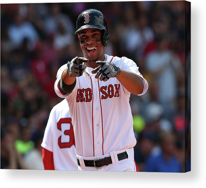 People Acrylic Print featuring the photograph Xander Bogaerts by Jim Rogash