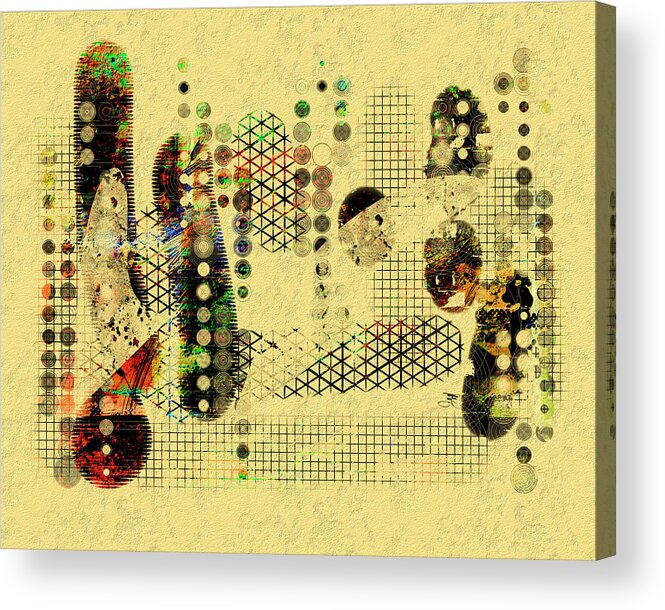 Abstract Acrylic Print featuring the digital art Harmony by Marina Flournoy