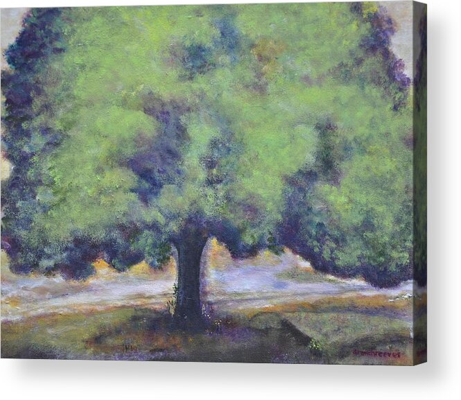 Landscape Acrylic Print featuring the painting        Pregnant by Dottie Branch