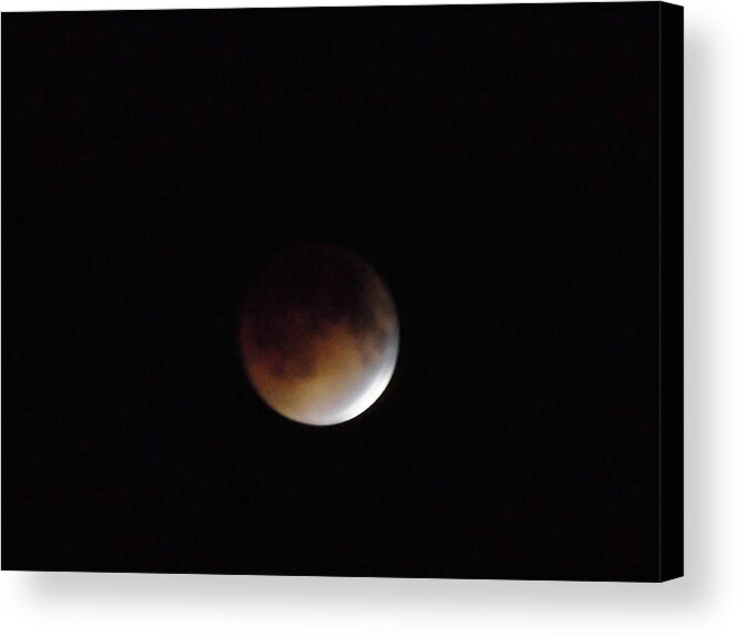  Moon Eclipse Acrylic Print featuring the photograph Moon Eclipse by Susan Sidorski