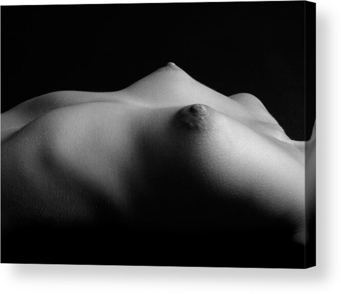 666px x 575px - 0275 Black White Photo Art Small Breast Landscape Acrylic Print by Chris  Maher - Pixels